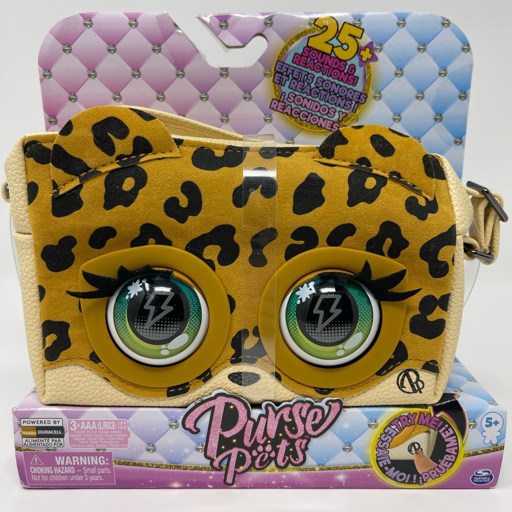 PURSE PETS: NEW Leoluxe Leopard Interactive Purse Pet; 25+ Sounds & Reactions